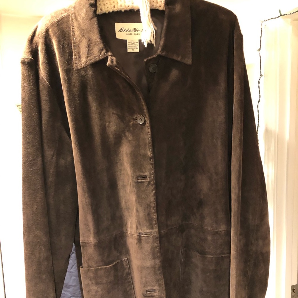 Vintage chocolate suede jacket/blazer.